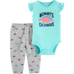 CARTER's Set 2 Piezas Body MC y Calza "Dinosauria"