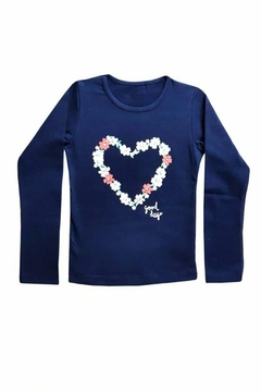 Remera Nena Manga Larga "Corazonada" - comprar online