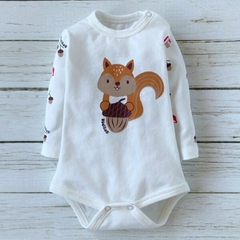 Body Unisex Bebé Beba Manga Larga "Ardilla"