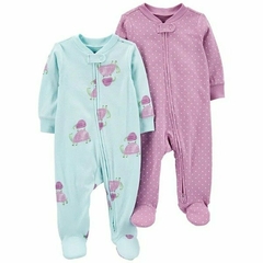 CARTER's Pack 2 Ositos Pijama con cierre "Tortugas y Lunares"