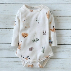 Body Unisex Bebé Beba Manga Larga "Bosque"