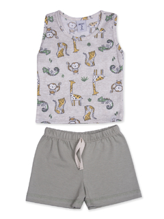 Conjunto Bebé Remera Sin Mangas y Short "Animales" - comprar online