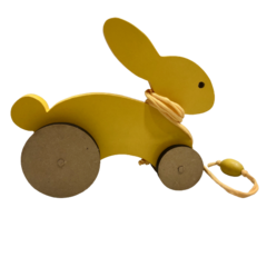 Juego Didáctico Madera Conejo Arrastre