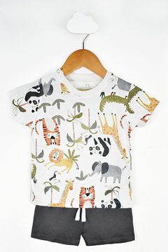 Conjunto Jersey Estampado Bebé "Zoo"