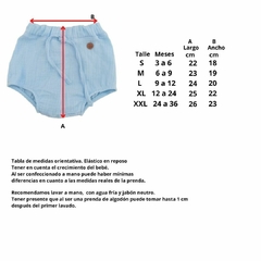Short Bombachudo Gasa Bebé - Regalos de Mamá