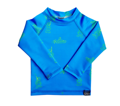 Remera Filtro UV 50 Bebé Nene Manga Larga "Submarinos"