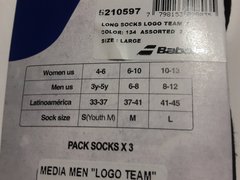 Medias Babolat Logo Team (pack x3) - TennisHero e-shop