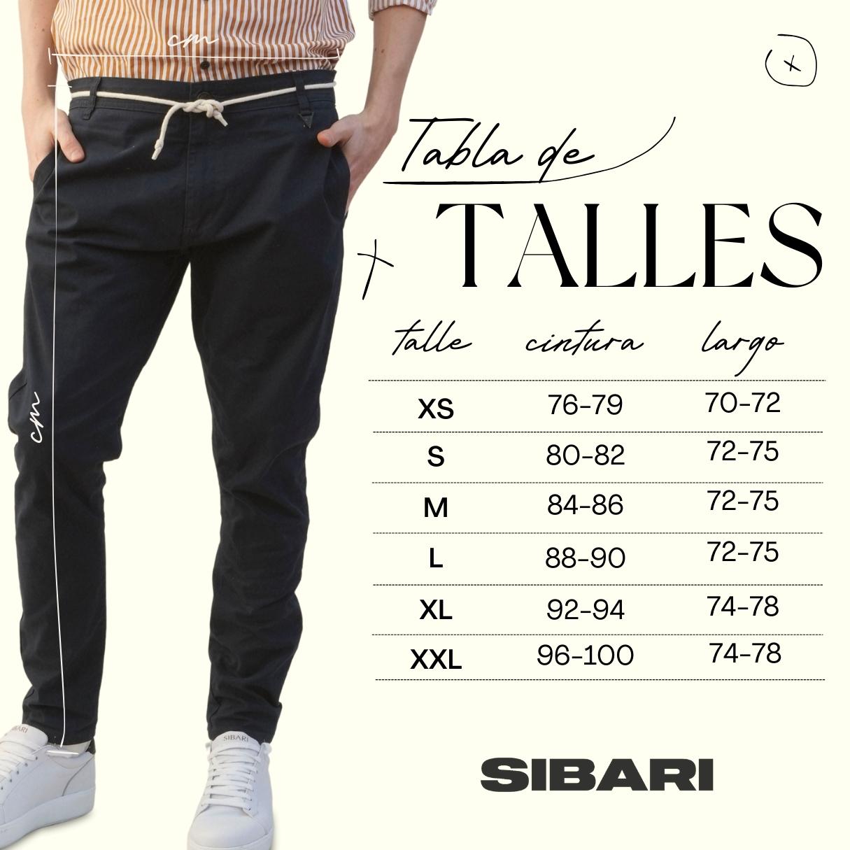 Talles de Pantalones