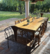 Mesa comedor hierro y madera - comprar online