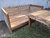 Sillón y mesa ratona de madera recuperada