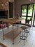 Barra hierro y madera 150 x 60 x 100 - comprar online