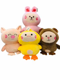 SURT. PELUCHE/ ANIMALITOS DISFRAZADOS CON CHAPITAS