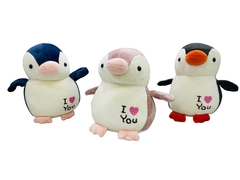 SURT. PELUCHE/ PINGÜINO I LOVE YOU