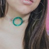 Choker Transparente - Argola Verde Translúcida - comprar online
