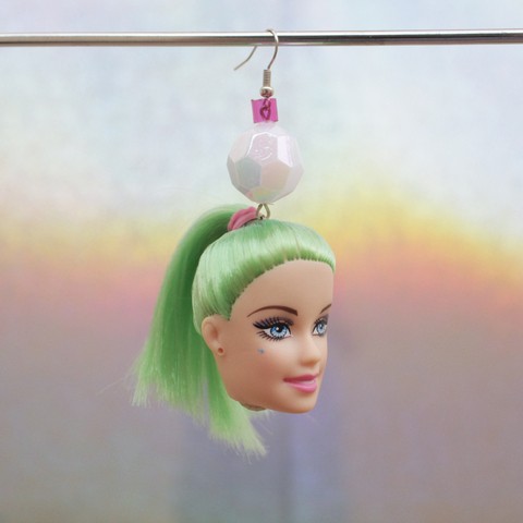 Brinco - Doll ( Cabelo Verde )