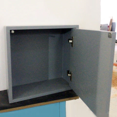 Cubo Gris FLOTANTE Con puerta 43 x 43 x 19 prof. CM (40% OFF) - OUTLET - tienda online