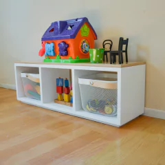Juguetero ¨WOODY¨Montessori - tres espacios