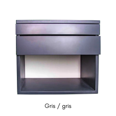 Mesa deluz con desayunador - estructura gris grafito o negra