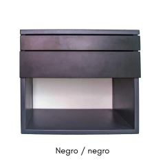 Mesa deluz con desayunador - estructura gris grafito o negra - Neocuore