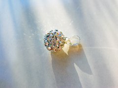 Bolita blanca - pequeña. Plata 925.
