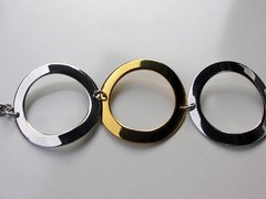 Pulsera Círculos Italia- Acero.