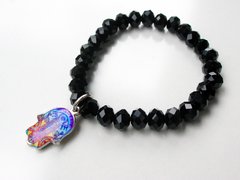 Pulsera Mini Hamsa Black- Fantasía
