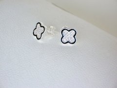 Aros Flora- plata - comprar online