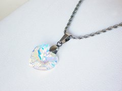 Corazón Boreal 1,8 cm + cadena - Cristal Swarovski en internet