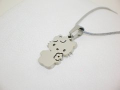 Dije Hello Kitty + cadena- Acero