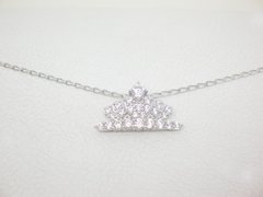 Coronita Sissi + cadena- Plata