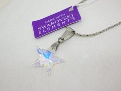 Dije Estrella Boreal + cadena- Cristal tornasol