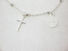 Pulsera San Benito y Cruces- plata en internet