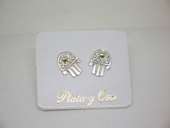 Aros Hamsa-- Plata y oro - comprar online