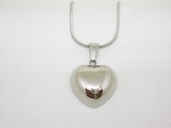 Dije corazón Orlando + cadena - Acero - comprar online