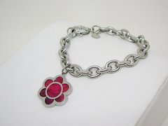 Pulsera Pink Flower - Acero - comprar online