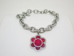 Pulsera Pink Flower - Acero en internet