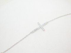 Pulsera Cruz - Plata