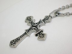Cruz Apolo + Cadena - Acero