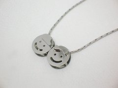 Dijes Niño y Niña + Cadena - Acero