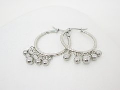Aros argolla Big Boheme -Acero - comprar online
