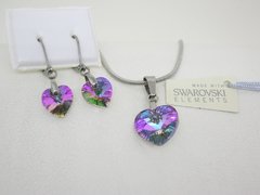 Conjunto Corazón Vitral LIght- Cristal - comprar online