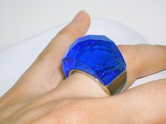 Anillo Nirvana Blue Jeans- acero