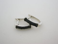 Aros Black Night - Plata - Leona