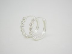 Aros Gardenia - plata - comprar online