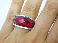Anillo Nirvana Medium Rojo - Acero - comprar online