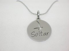 Dije Soltar + Cadena - Acero