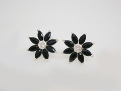 Aros Euphoria negros- plata