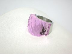 Anillo Nirvana Rosa Cristal- Acero en internet
