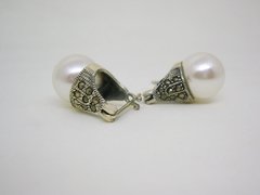 Aros Lady Di 8 mm- Plata y marquesitas en internet