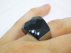 Anillo Nirvana Negro- Acero